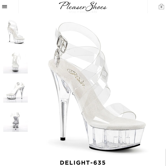 Pleaser Shoes - Pleaser 6-inch and Heels Clear Size 8